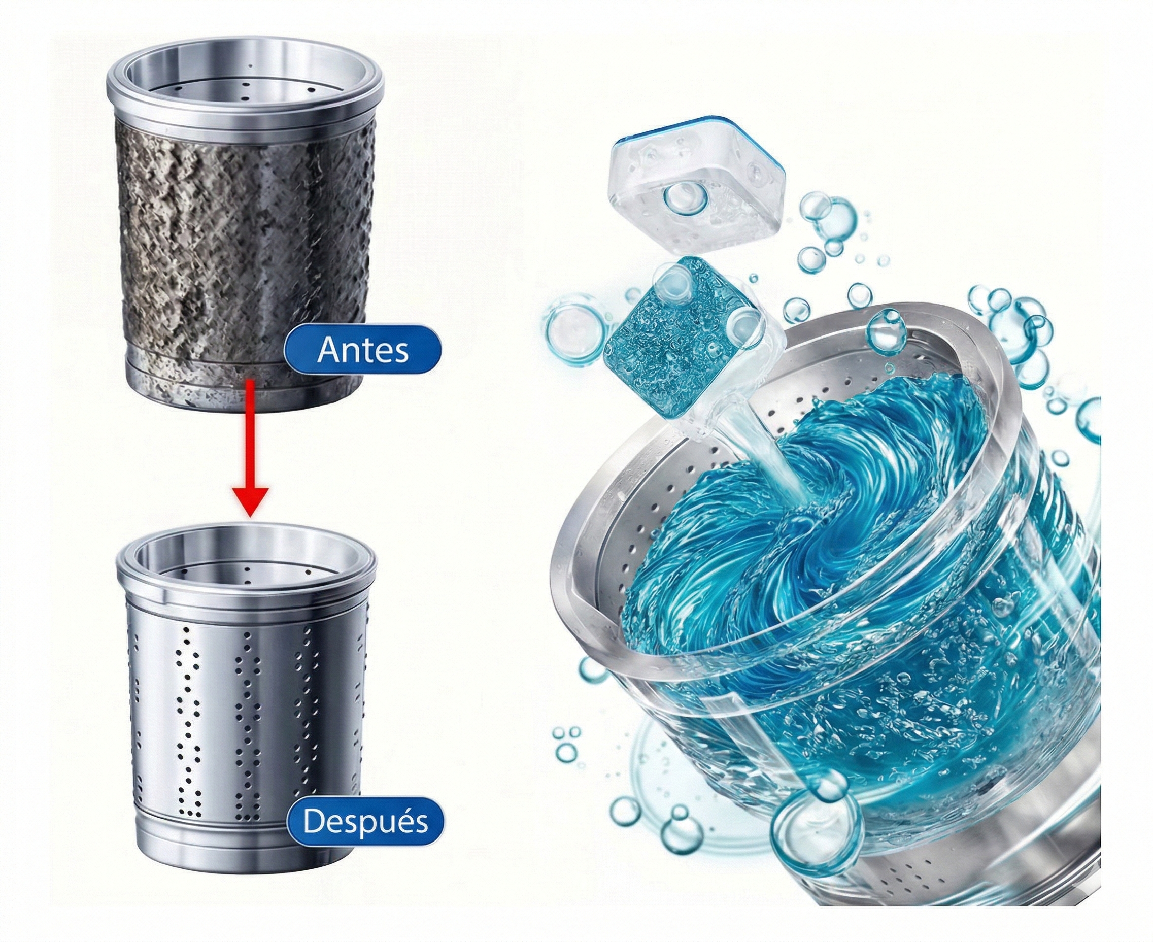 Pack 24 Pastillas de limpieza Lavadora